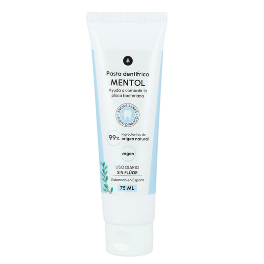 Pasta de dentes sem flúor Mentol Planeta Huerto 75 ml