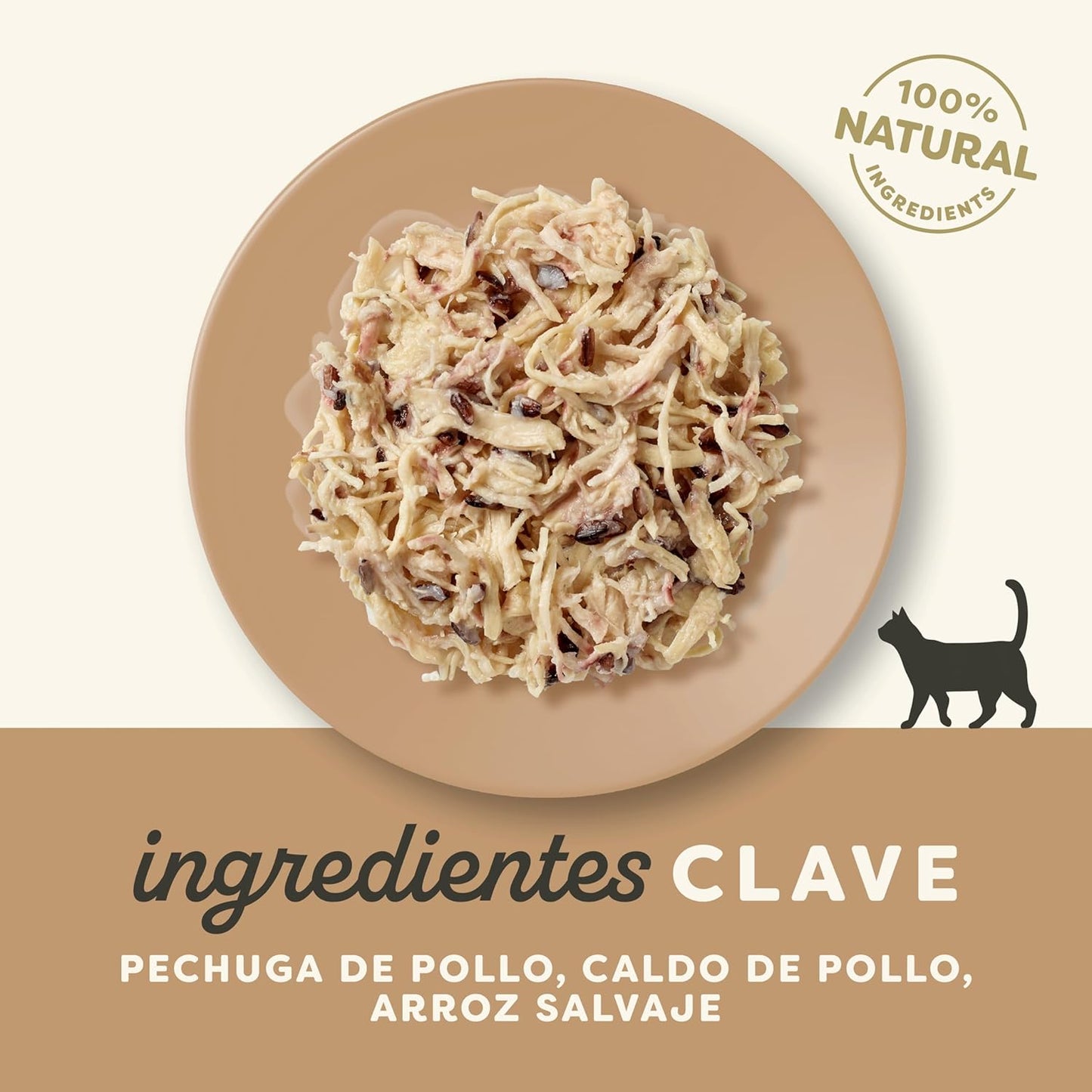 Ração húmida para gatos Frango com arroz selvagem 70g Applaws Cat