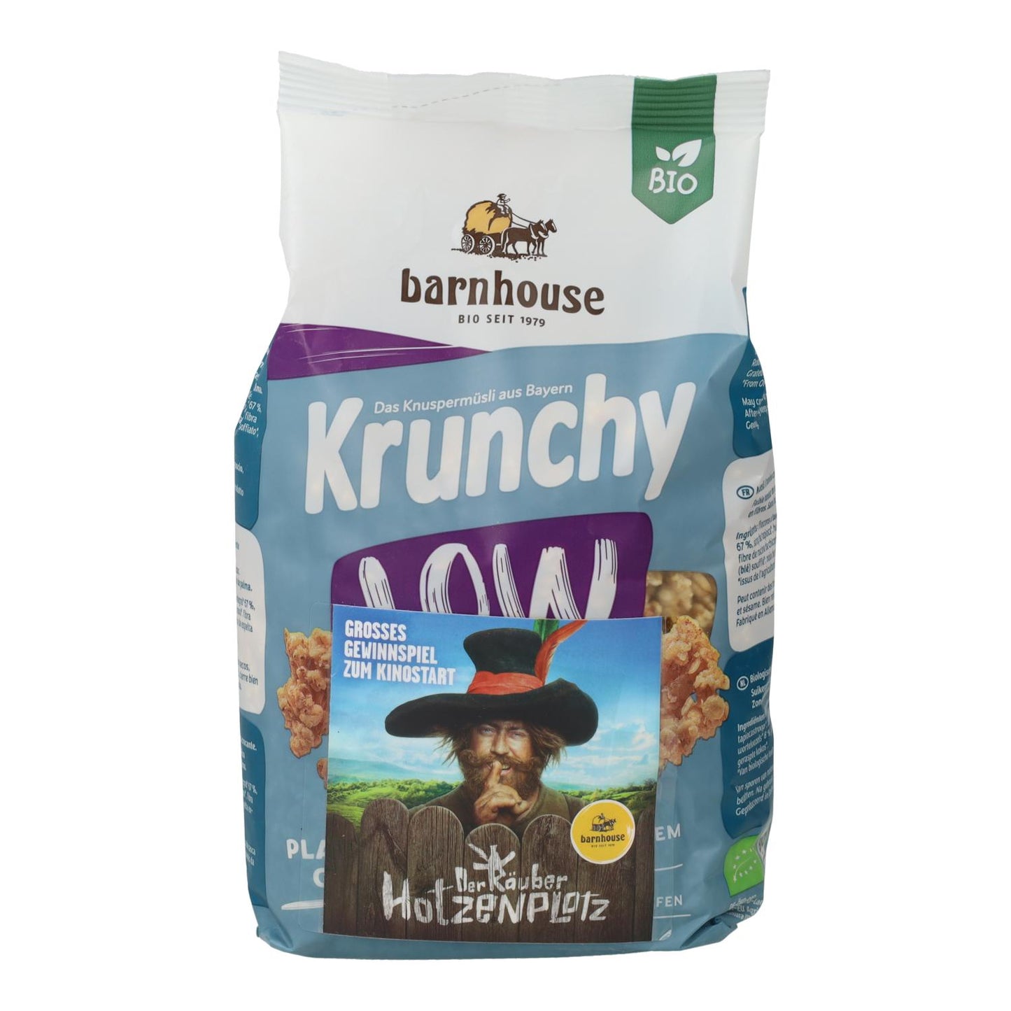 Muesli de Aveia Crocante com Baixo Teor de Açúcar Barnhouse 375g