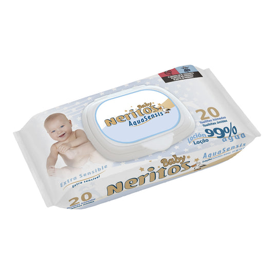Pack 20 Toalhitas Neritos Baby Aquasensis