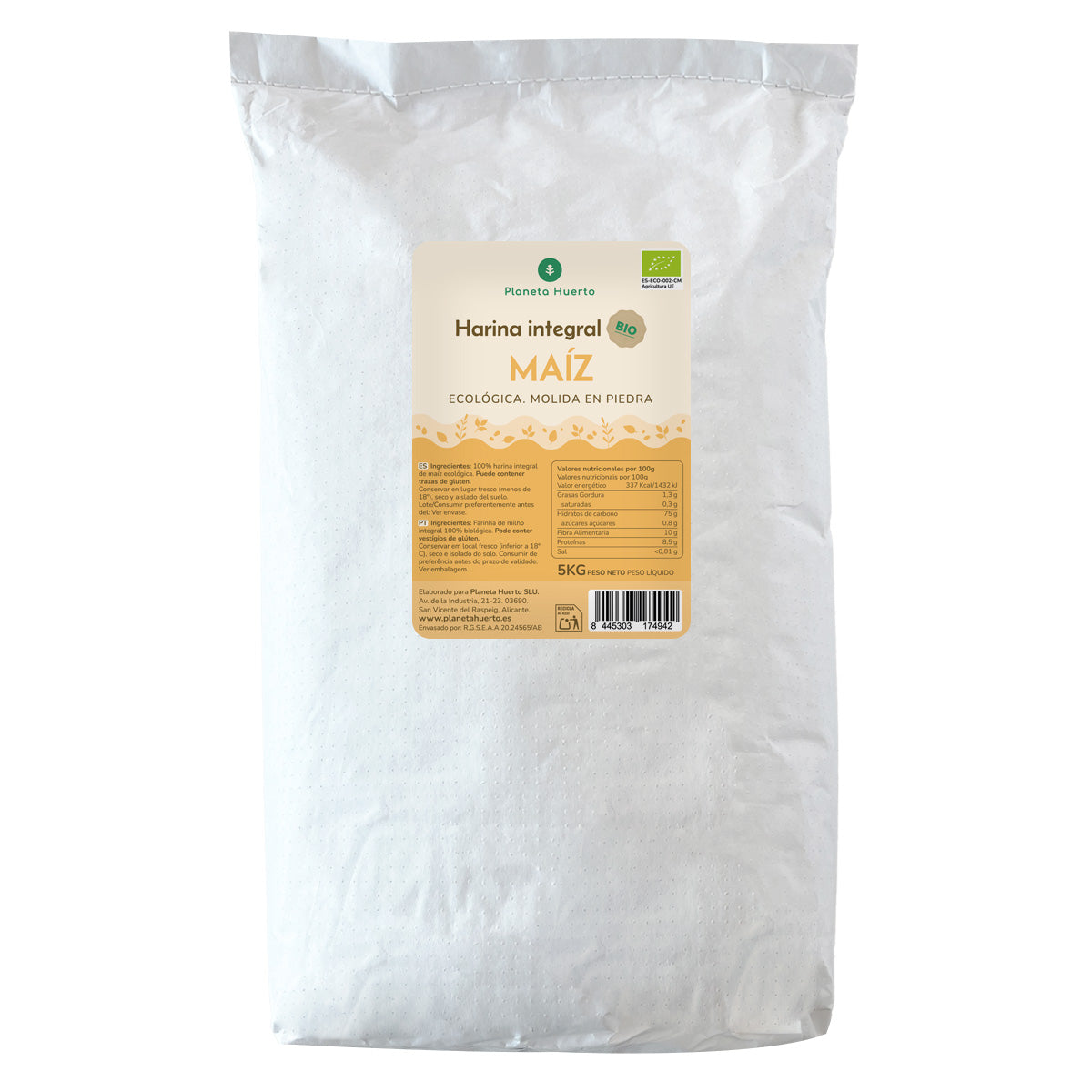 Farinha de Milho Integral Eco Planeta Huerto 5 Kg