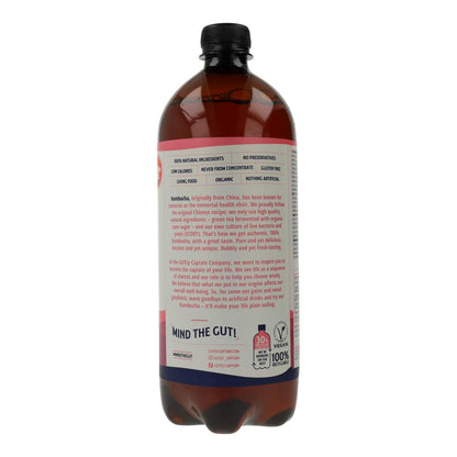 Bebida de Kombucha Orgânica de Framboesa Captain Kombucha 1 L