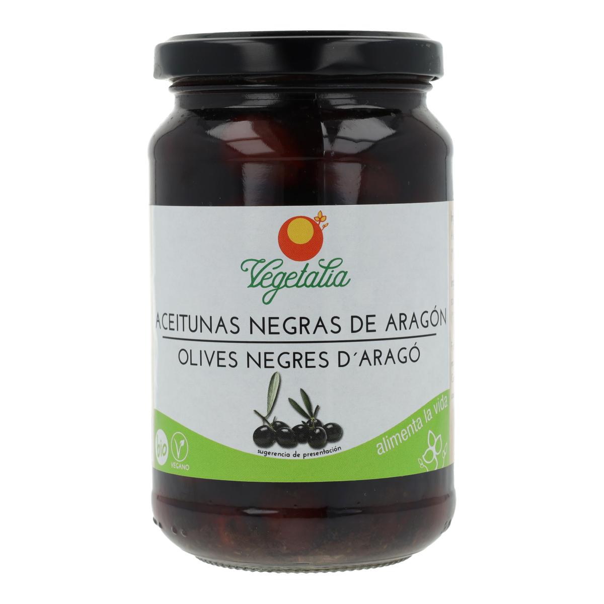 Azeitonas Pretas Vegetalia Aragon 220g