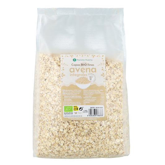 Flocos de Aveia Finos Sem Glúten ECO Planeta Huerto 1,5 kg