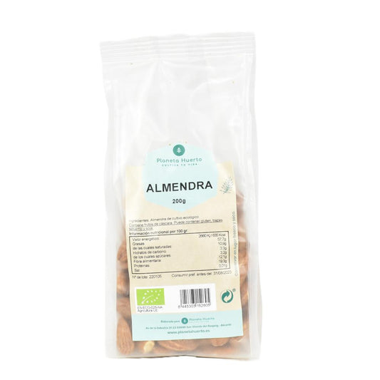 Amêndoas Biológicas com Pele Planeta Huerto 200 g