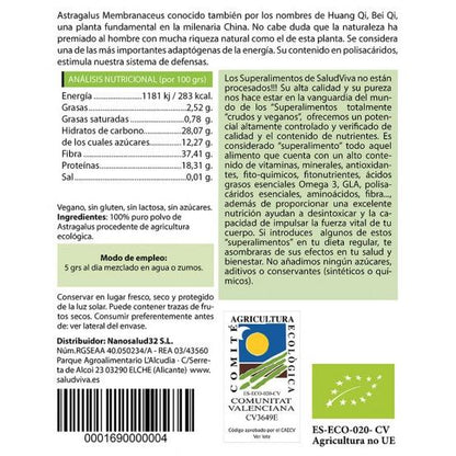 Astrágalo ECO 250 g, Salud Viva