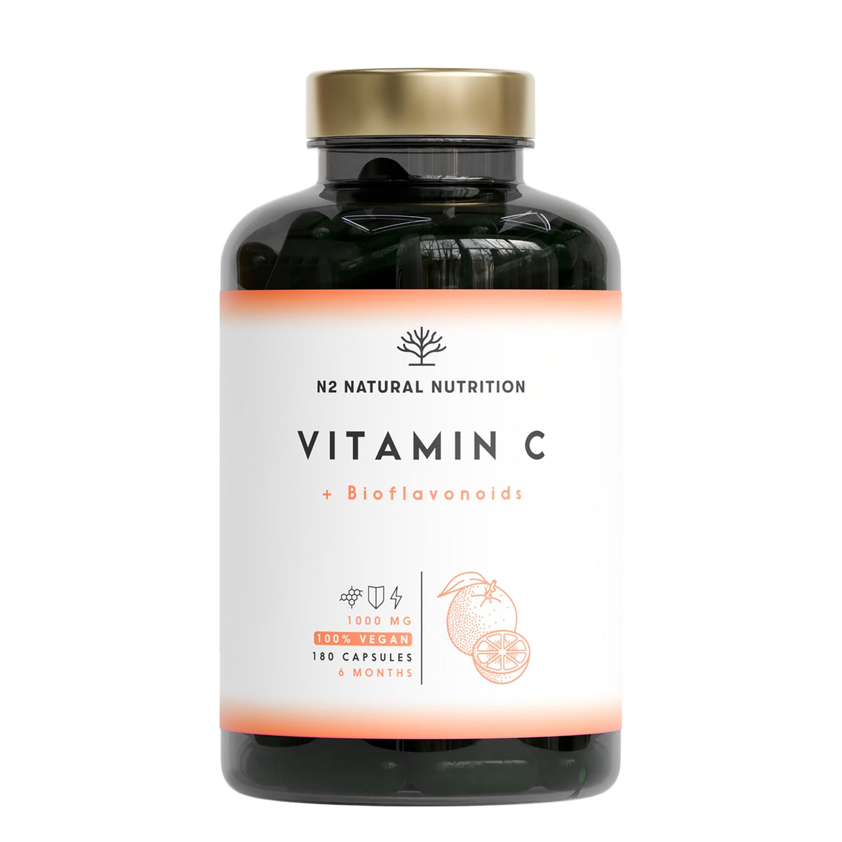 Vitamina C + Bioflavonoides 180 días Inmunidad N2 Natural Nutrition 180 cápsulas
