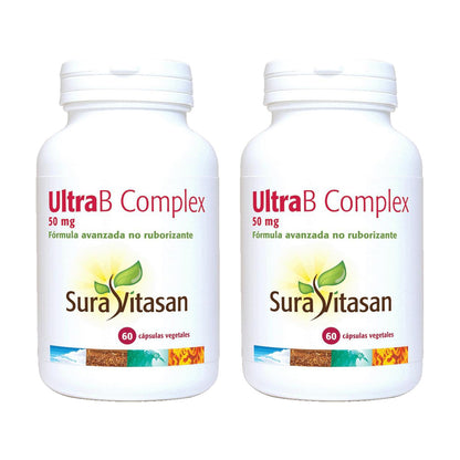 Pack 2x Ultra B Complex (Fórmula Coenzimática) 60 Cápsulas Sura Vitasan