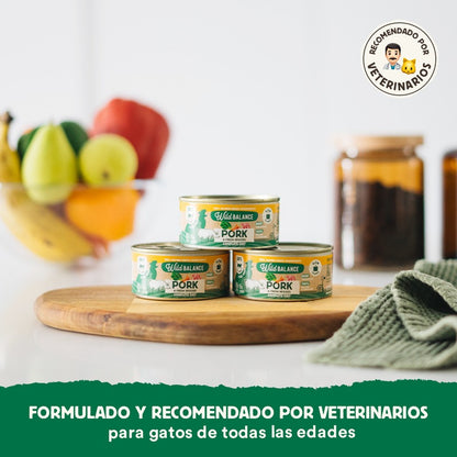 Wild Balance Pork and Vegetable BARF Lata para Gatos 120g