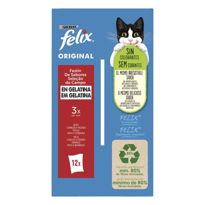 FELIX Original Festa de Sabores em Gelatina 12 x 85 g