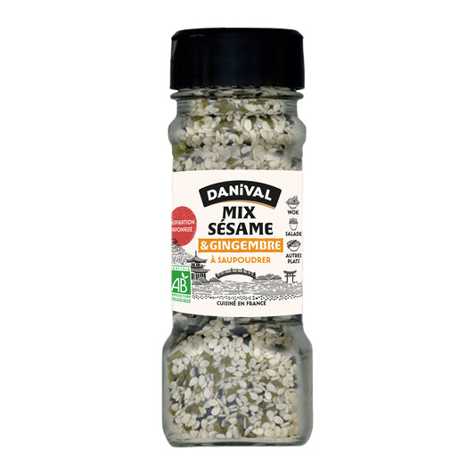Tempero biológico de sésamo e gengibre Danival 45 g