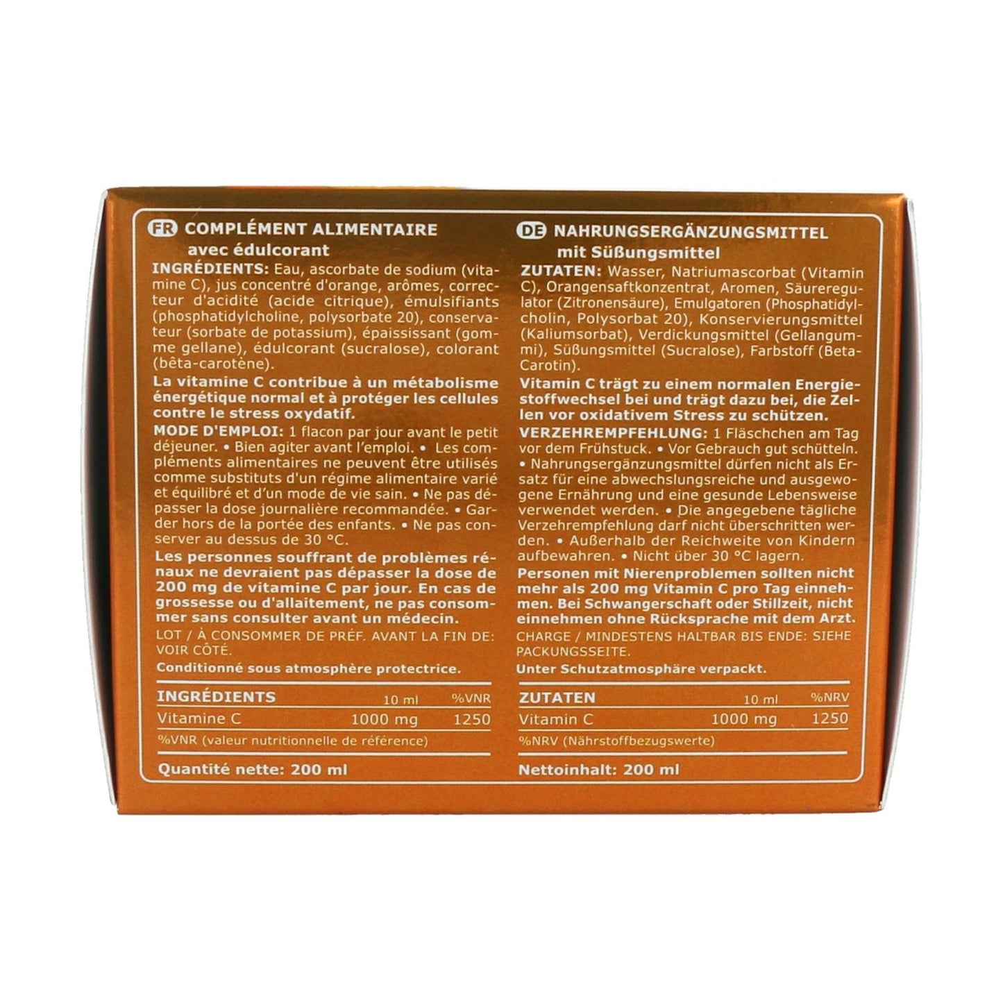 Marnys Lipossomal Vitamina C 20 ampolas
