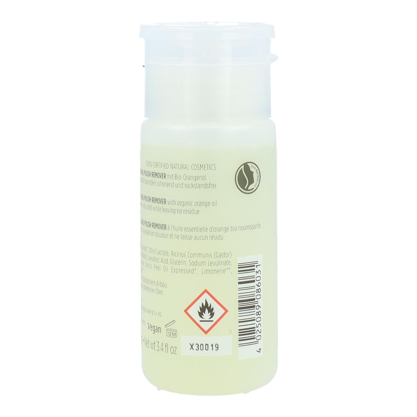 Removedor de verniz extra suave Sante 100 ml