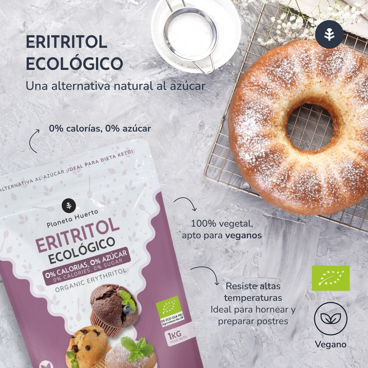 ECO Planeta Huerto Eritritol 500 g