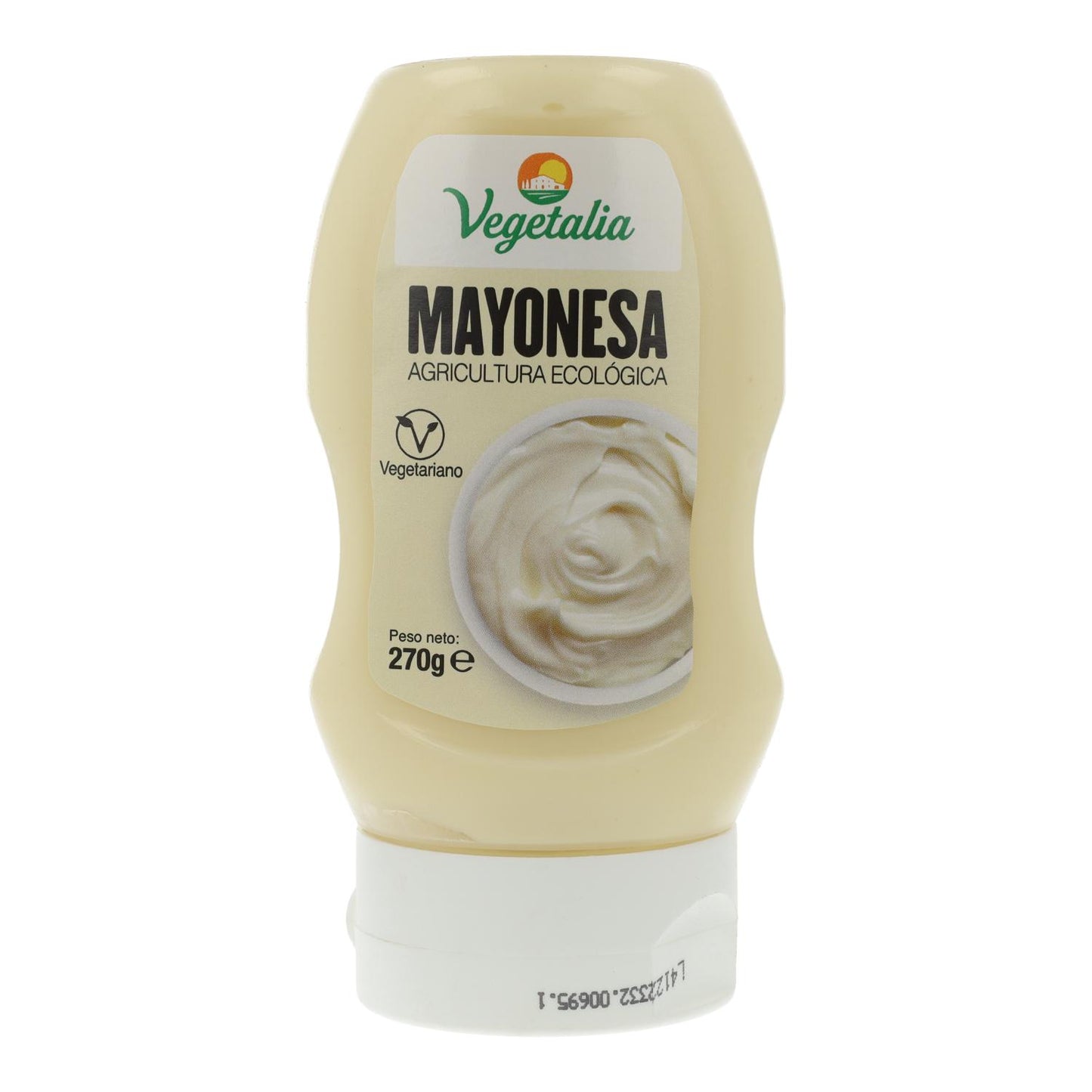 Maionese biológica Vegetalia em frasco apertável 270 g 