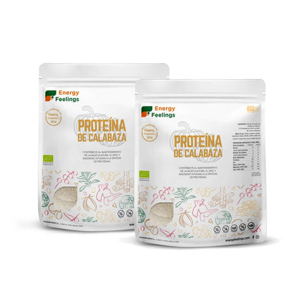 Embalagem 2x Energy Feelings ECO proteína de abóbora 1 kg