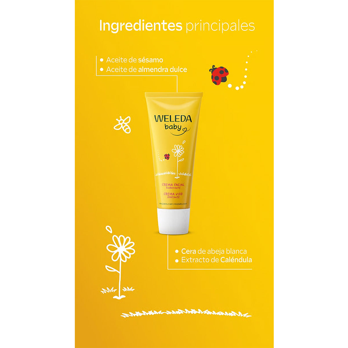 Creme facial Weleda Calendula Babies, 50ml