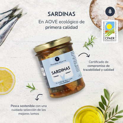 Sardinhas em azeite ECO Planeta Huerto 190 g