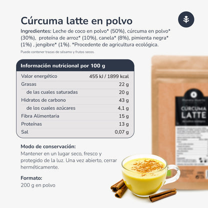 Leite Cúrcuma ECO Planeta Huerto 200 g