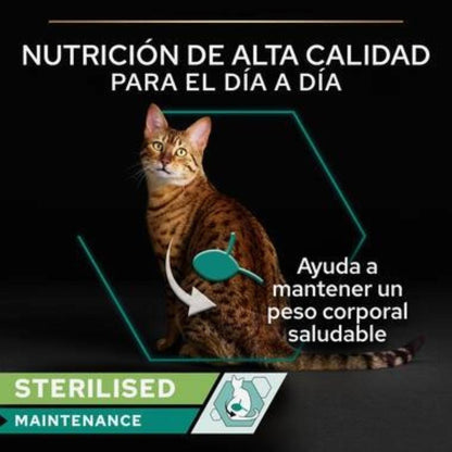 Terrina de Manutenção Esterilizada para Gatos Adultos Pro Plan com atum e salmão Purina lata 12 x 85 g