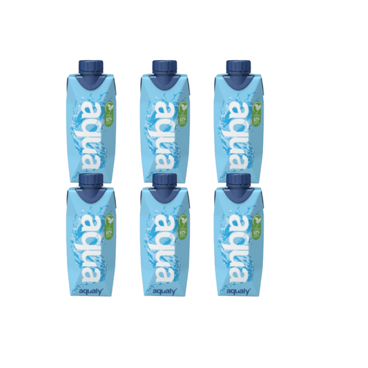 Pack x6 Aqualy Cartão Água 330 ml.