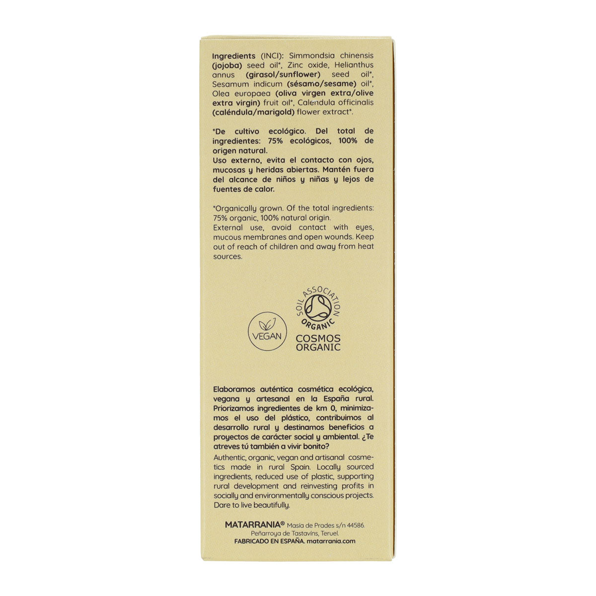 Pack de 2x Protetor Solar Fluido FPS 30 BIO Matarrania 100 ml