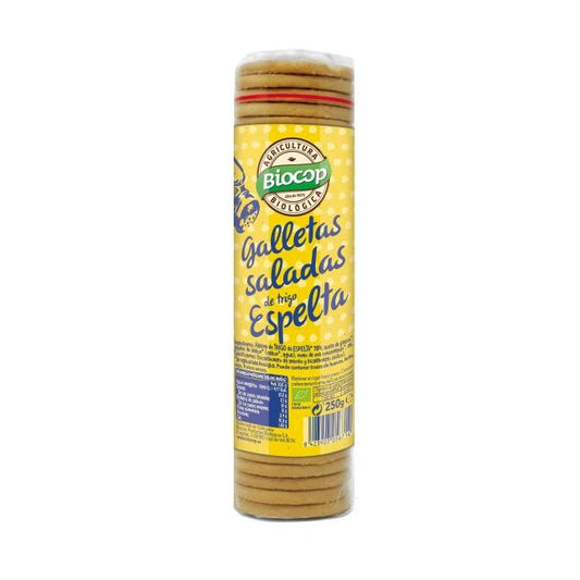 Biscoitos Salgados de Trigo Espelta Biológico Biocop 250 g