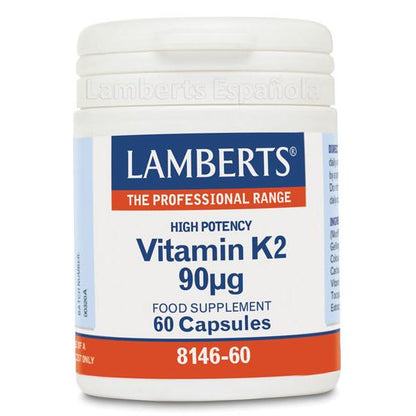 Vitamina K2 90mcg 60 Cápsulas Lamberts