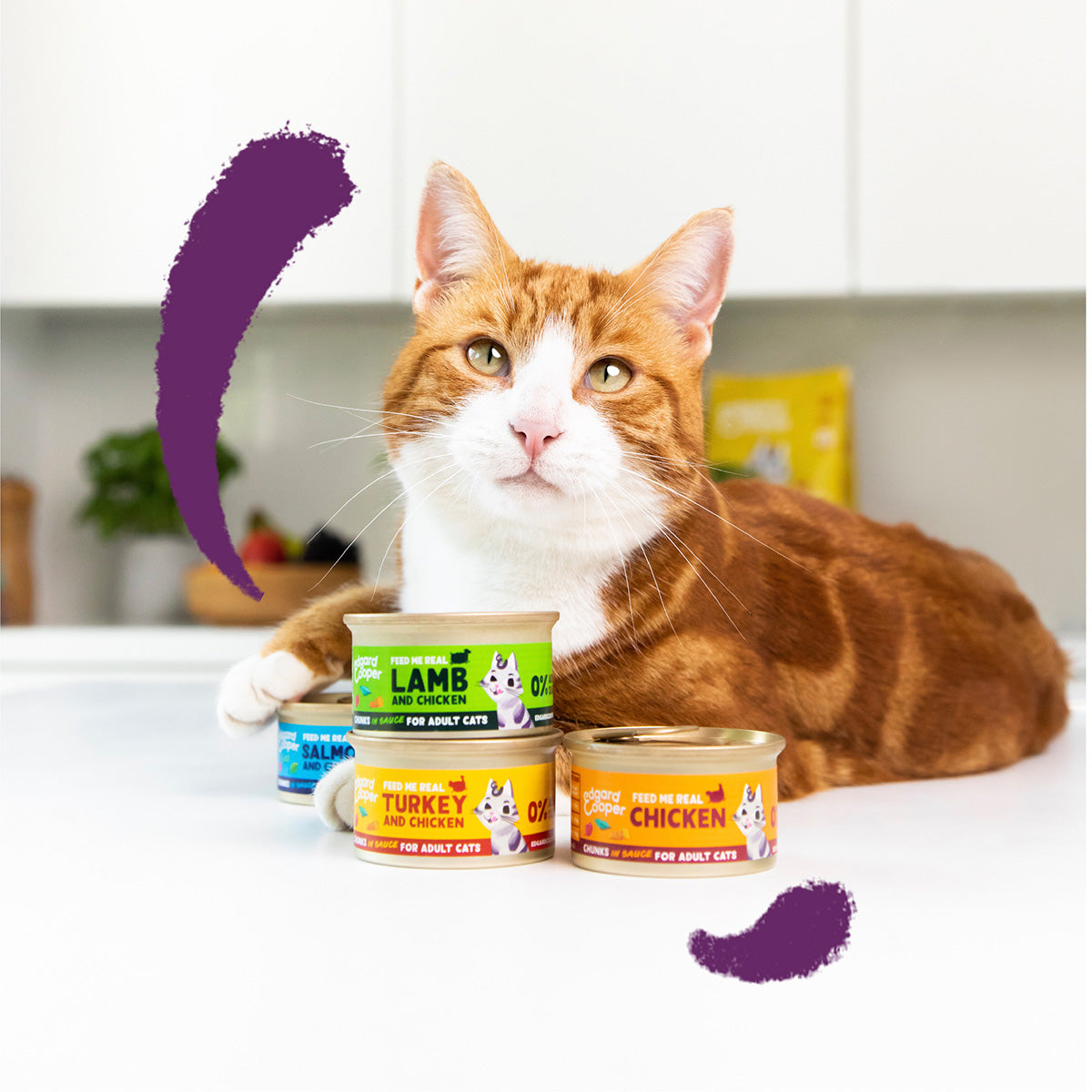 Edgard &amp; Cooper Ração Húmida para Gatos em Molho Pedaços de Cordeiro e Frango 85g