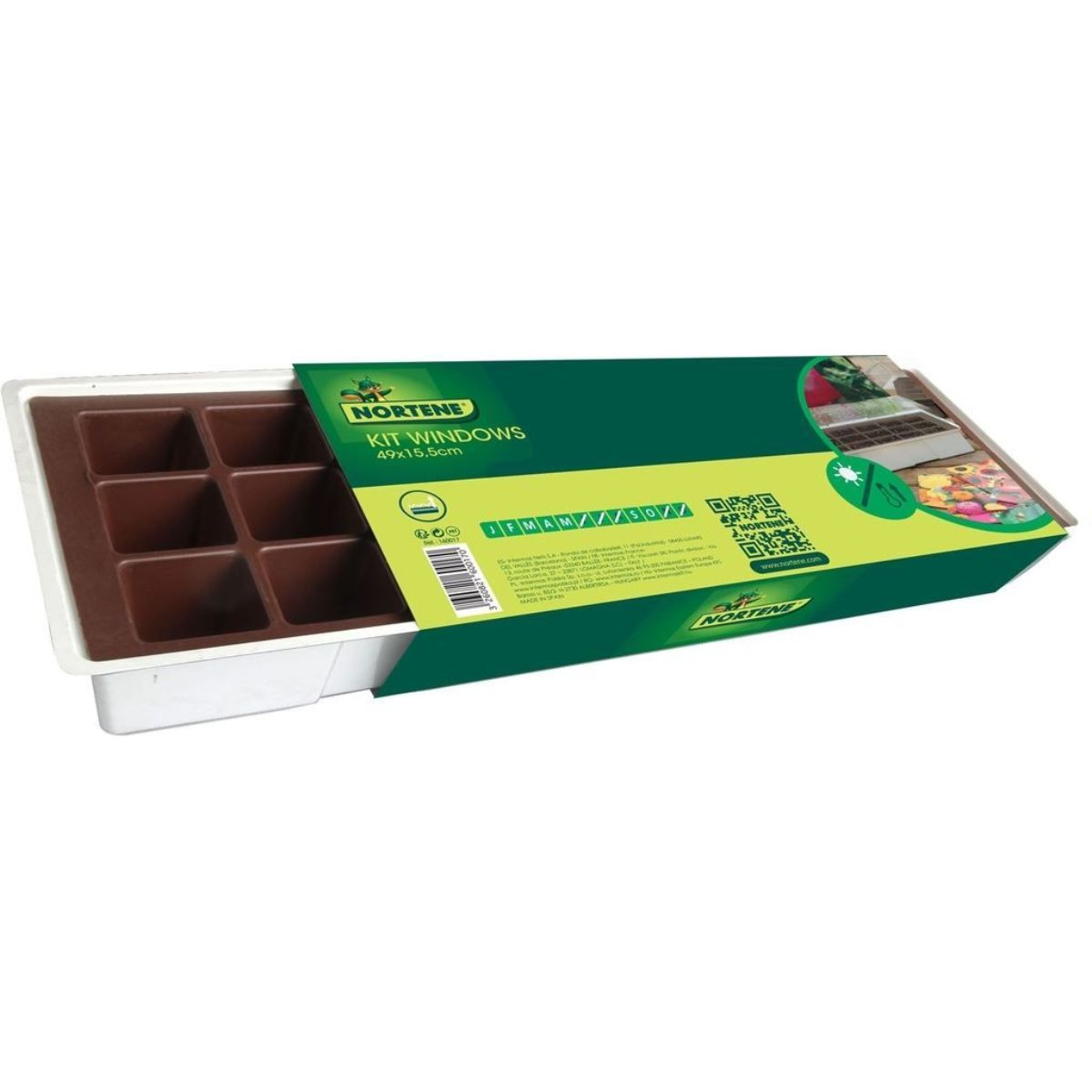Kit de peitoril de janela para mini estufa Windows Nortene