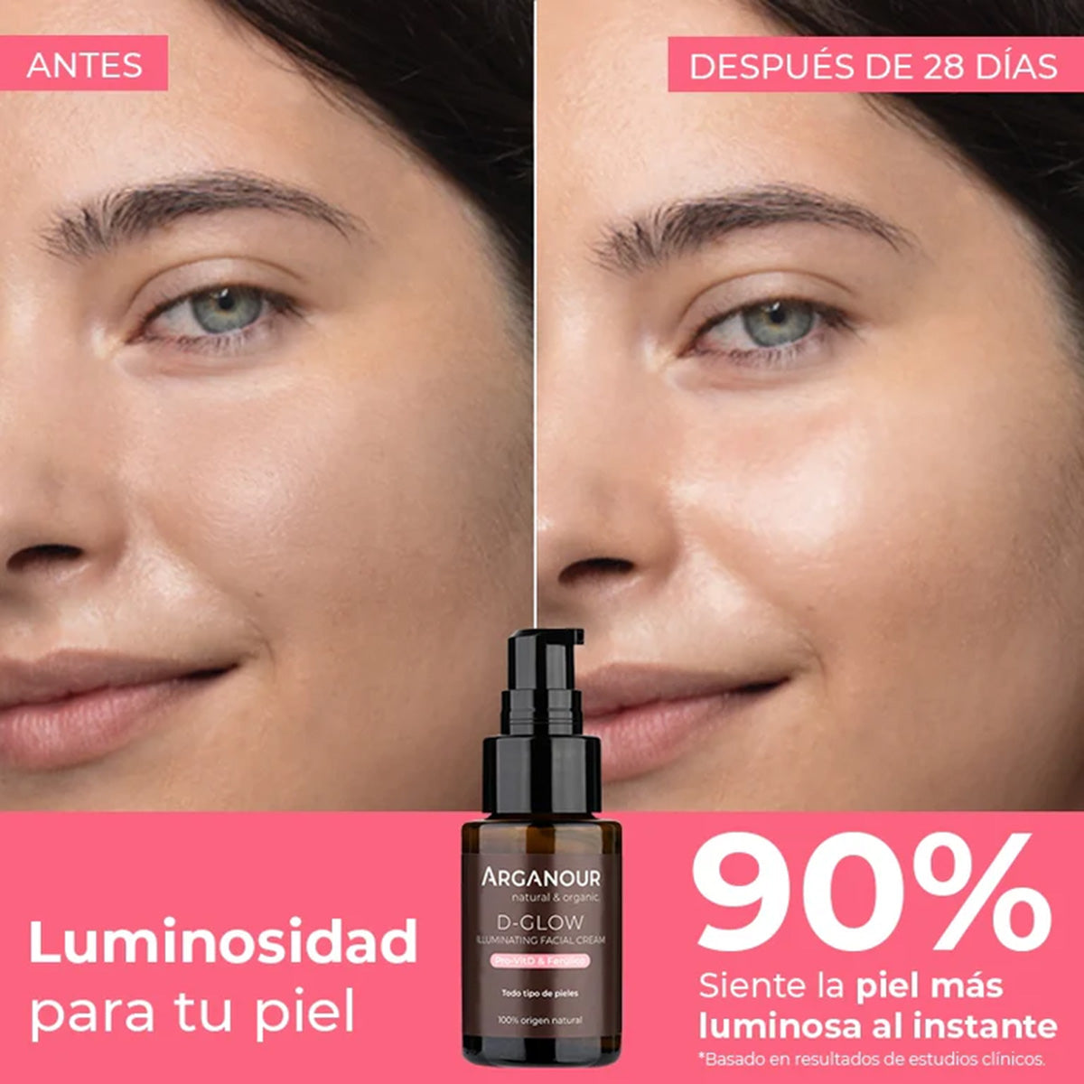 Creme facial iluminador D-Glow 30 ml