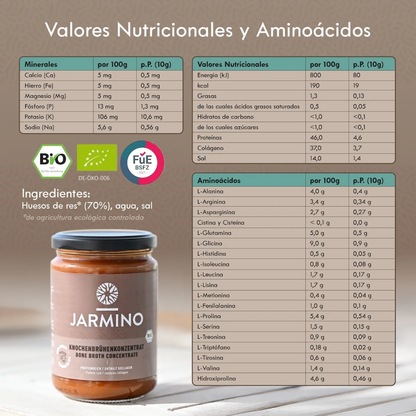 Caldo de Osso Bovino Concentrado Biológico Jarmino 440 g