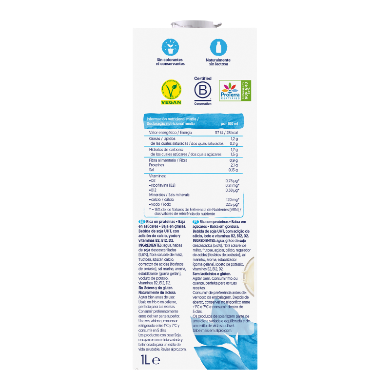 Bebida de soja Alpro Light 1 litro