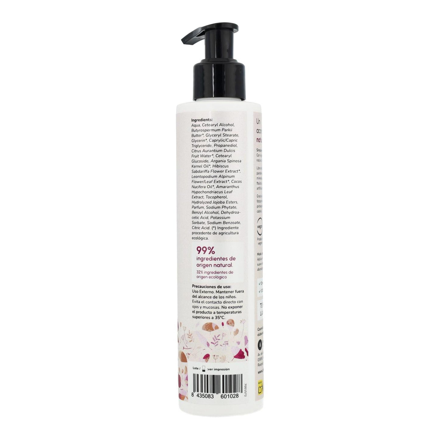 Condicionador Restaurador de Brilho com Flor de Hibisco e Coco Planeta Huerto 200 ml