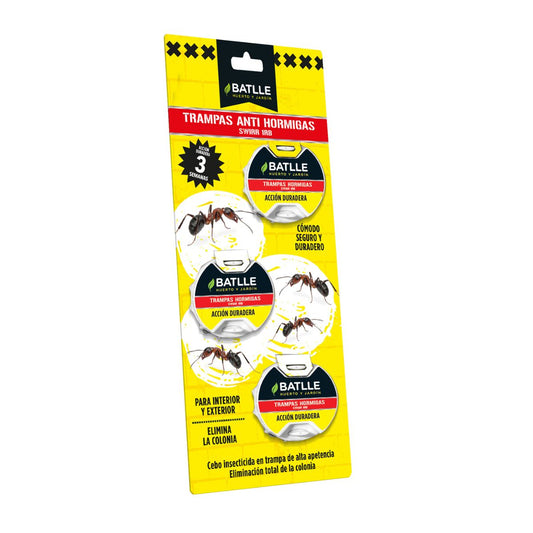 Pack de 3 unidades de armadilha para formigas Batlle