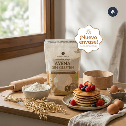 Farinha de Aveia Integral Sem Glúten Eco Planeta Huerto 800 g