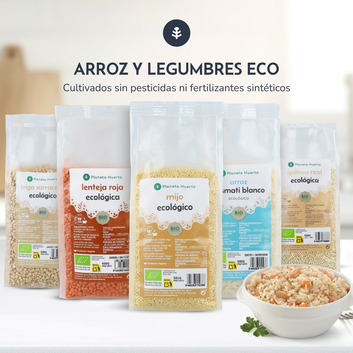 Lentilha Vermelha ECO Planeta Huerto 500 g