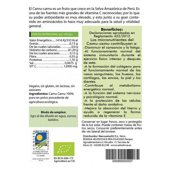 Camu Camu Pó ECO 50 g, Salud Viva