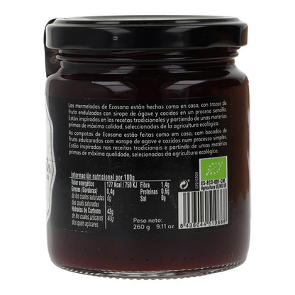 Geleia de amora extra sem açúcar biológica Ecosana 260 g