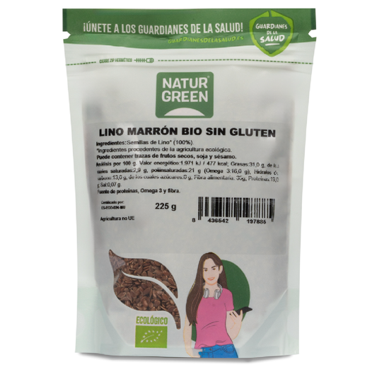 Lino Marrón Bio NaturGreen 225 g