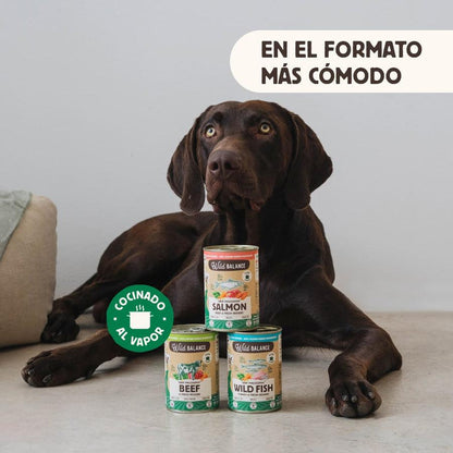 Wild Balance Salmão e Carne Barf Lata para Cães 400g