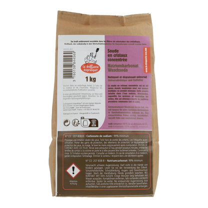 Carbonato de sódio concentrado La Droguerie Écologicique 1kg