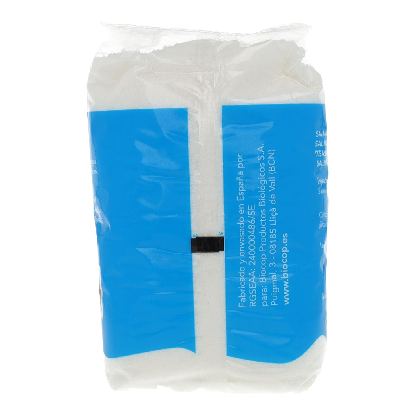 Embalagem com 2 sais finos do Atlântico, Biocop, 1 kg
