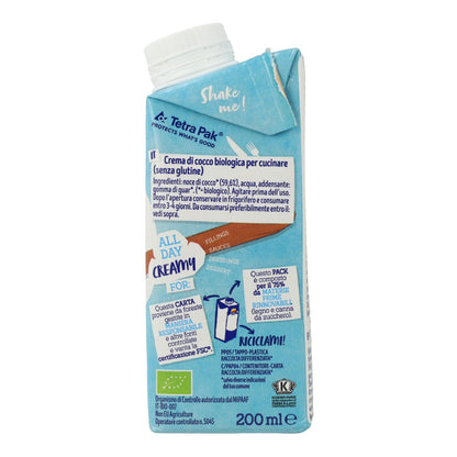 Isola Bio Creme Vegetal de Coco para Cozinhar, 200 ml