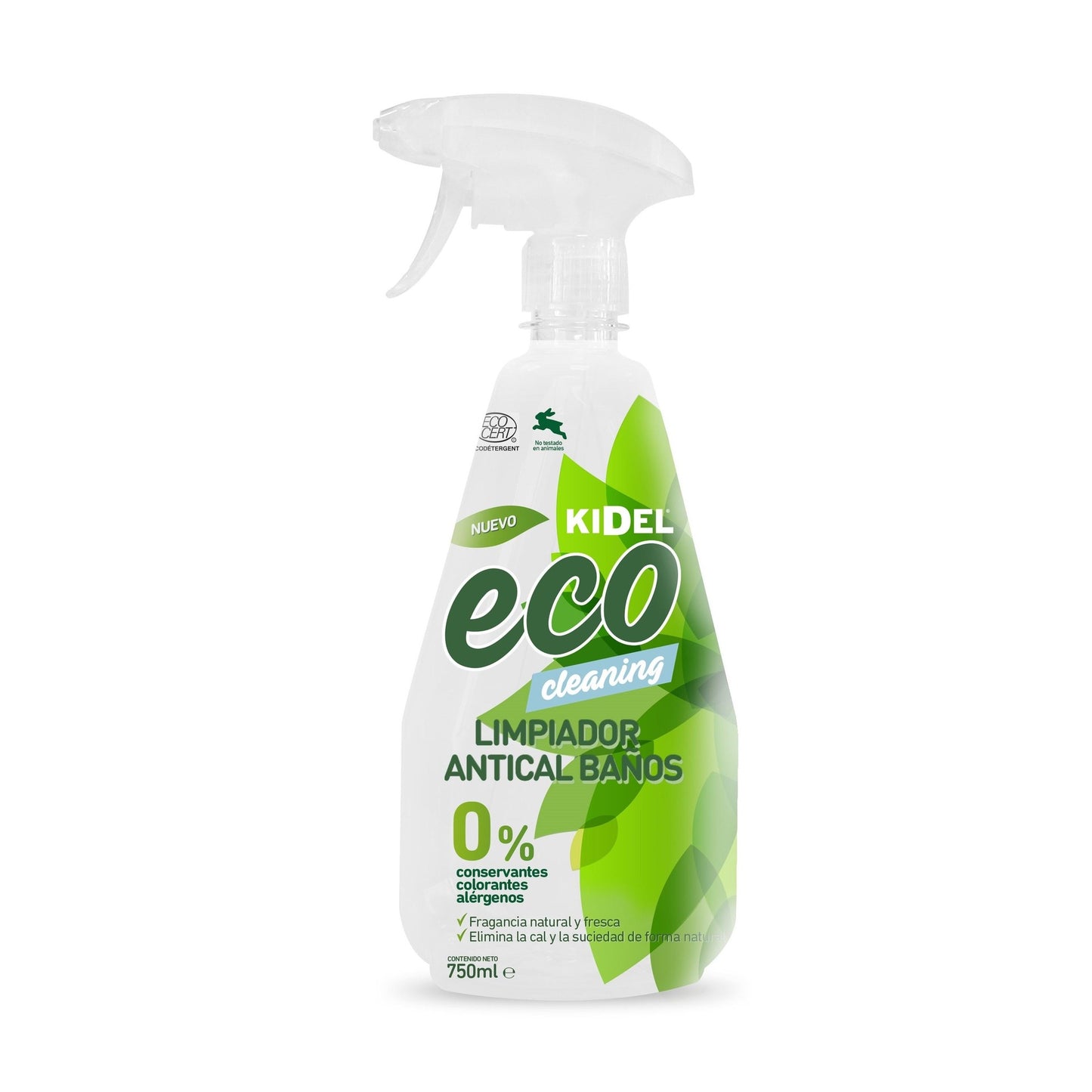 Spray de limpeza anti-calcário para casa de banho Kidel Mimidu ECO 750 ml