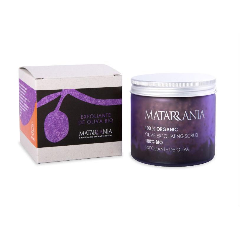 Matarrania 100% biológico, esfoliante de azeitona com aroma de café e menta, 250ml