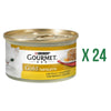 Embalagem de 24 x GOURMET GOLD Frango e Ração Húmida Tarte de Cenoura 85 g