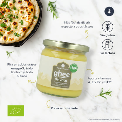 Manteiga clarificada Ghee ECO Planeta Huerto 500 g