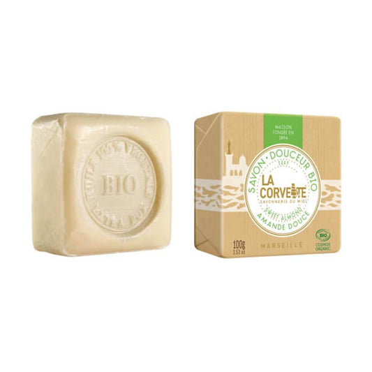 Sabonete natural em barra Amêndoas doces La Corvette 100 g