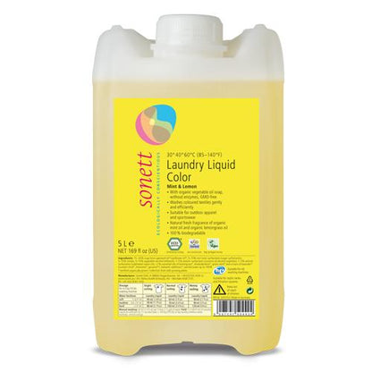 Detergente líquido colorido para roupa Sonett 5 L